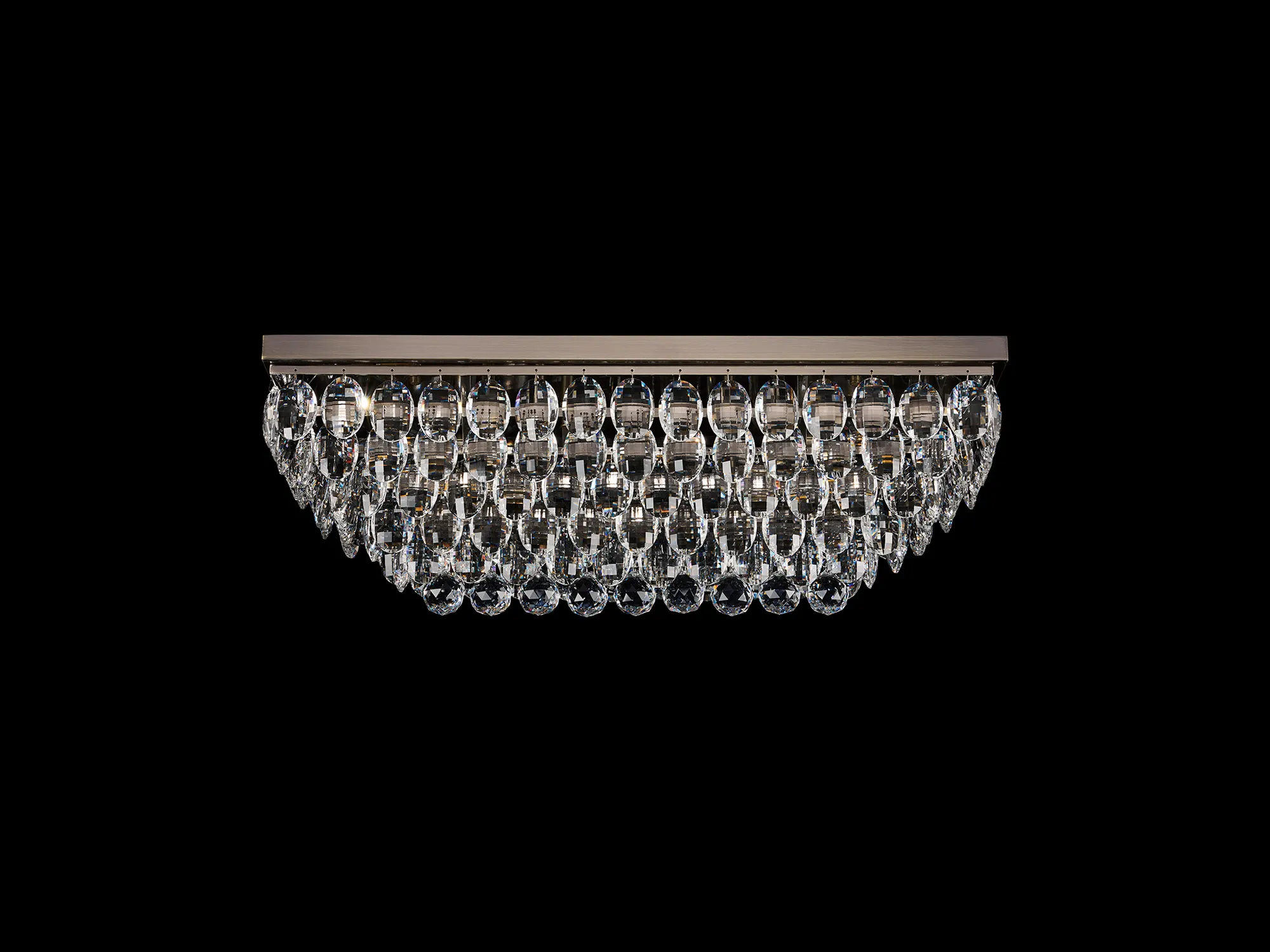 Coniston Linear Flush Ceiling 5 Light Antique Brass IL32826AB  Diyas Coniston Antique Brass